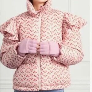 Hill House Pink Floral Puffer Jacket